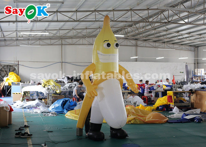 Şişme Karakter Balonları 3m Şişme Muz Maskotu Dış Reklam için CE SGS ROHS