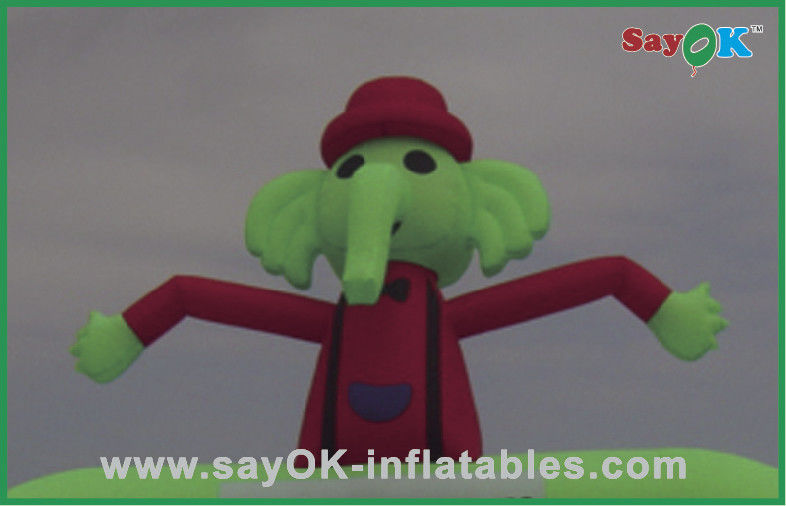 Reklam için Çift Ayaklı Şişirilebilir Air Guy Fil Tipi Hava Dansçısı Dans Etmek