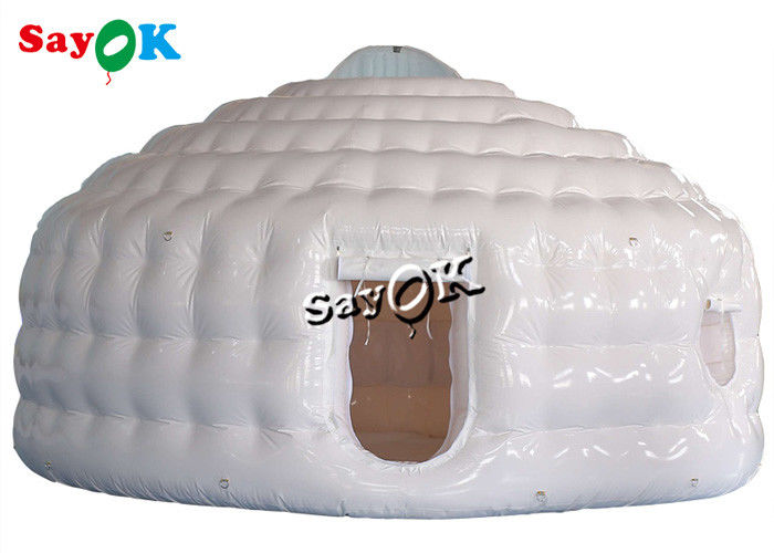Şişme Igloo Çadırı Kubbe 4.6m 15ft Hava geçirmez Dışarıdaki Parti Kubbe Şişme Yurt Çadırı