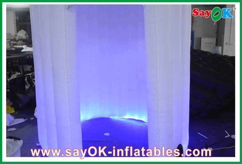 fotoğraf kabini zemin Modern Led Aydınlatma Şişme Fotoğraf Kabini 3 X 2 X 2.3 m Oxford Kumaş