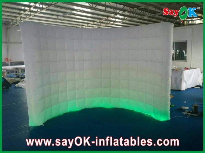 Üfletilebilir Duvar LED Işık Eğri Duvar L3 X W1.5 X H2m Blower ile Üfletilebilir Çalışma Çadırı