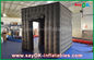 2 Doors Inflatable Photo Booth With LED Light Oxford Cloth 2.5m  Black