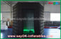 1 Door Diamond Oxford Cloth Inflatable Led Cube Photo Booth For Trade Show