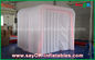 White Inflatable Event Photo Booth With RGB Led Light / Two Doors