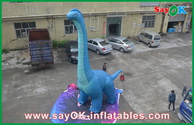 Şişme Noel Dinozor Ateş Dayanıklı Şişme Ejderha Oyuncak Dinozor CE / UL Blower ile Oxford Kumaş