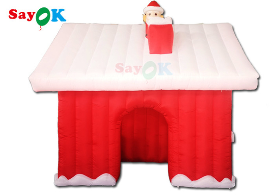Alışveriş Merkezi Şişme Tatil Süslemeleri Şişme Noel Baba Evi Çadırı