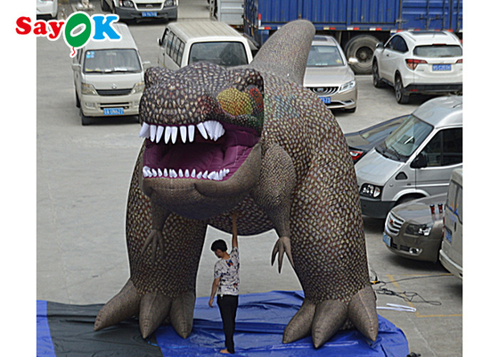 Dev Şişme Dinozorlar Şişme Tyrannosaurus Rex Etkinlik Dekorasyon Modeli Patlat Karikatür Karakterleri