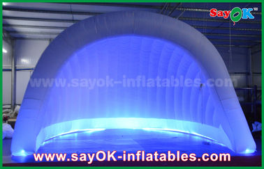 Açık hava şişme çadır 210D Oxford LED şişme hava çadırı Kubbe şişme igloo çadırı parti için su geçirmez