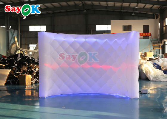 Yeni Çekici LED Şişme Duvar Şişme LED Beyaz Fotoğraf Çadırı Duvar For Event