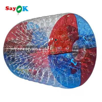 Açık hava su sporları için şişkin Zorb Roller Ball PVC Şeffaf Su Roller Ball