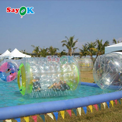Sayok şişme şeffaf PVC İnsan Hamster Rolling Zorb Roller Ball Su Yürüyüş Oyuncağı Su Oyuncağı