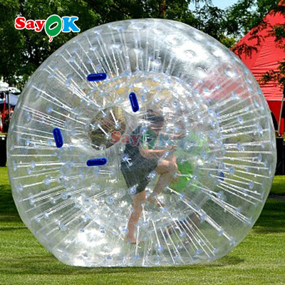 Şişilebilir Yüzen Roller Aqua Zorbing Ball Şeffaf PVC Silindir İnsan Su Balonu Balonu Su Oyunu