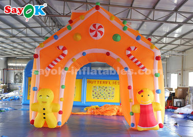 Tatil Süslemeleri için C4 * 4m Oxford Kumaş Şişme Noel Kemer