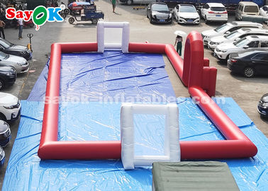 20 * 8 m Kırmızı PVC Tente Şişme Spor Oyunları Açık Futbol Sahası