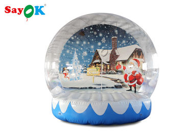 Arka Plan Baskı ile PVC Dev 3m Şişme Noel Kar Küresi