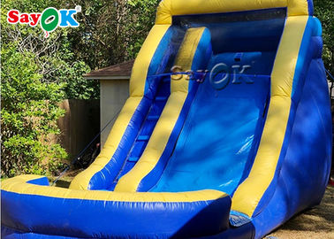 Küçük şişme kaydırma yüksek dayanıklılık PVC Tarpaulin şişme çıkış kaydırma / çocuklar için şişme kaydırma