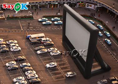 Otopark Pvc Beyaz Şişme Sinema Ekranı