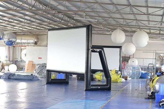 Blow Up Projektör Ekranı Açık Hava Geçirmez PVC Tente Şişme Sinema Ekranı
