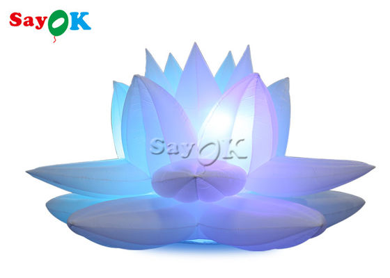 Led ile Parti Dekorasyonu 3m Şişme Lotus Çiçeği Modeli