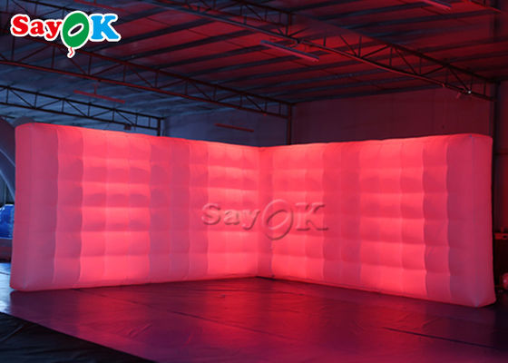 Özel Yapılmış Parti Led Işık 5x2.5mH ​​Şişme Hava Duvarı