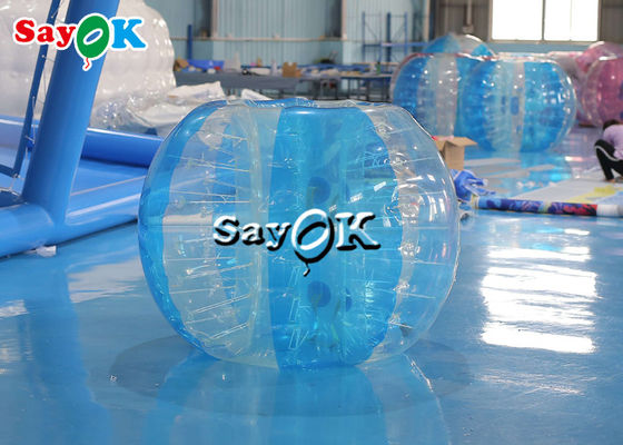 Şişme Arka Bahçe Oyunları Yetişkinler Gençler Şişme Spor Oyunları 1.5m 5ft Mavi Kırmızı Hava Geçirmez TPU Futbol Tampon Topu