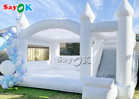 Yetişkinler 5m 16.5ft Ticari Düğün Slaytlı Sıçrama Kalesi