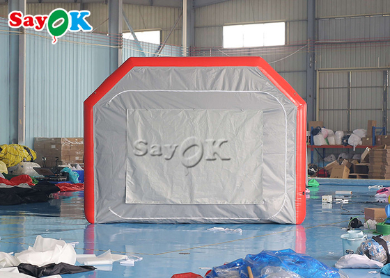 Açık hava şişme çadır Gri Hava geçirmez şişme hava çadırı Blow Up Spray Booth Araba boyama