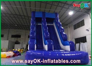 0.55mm PVC Şişme Su Kaydırma L6 X W3 X H5m Su geçirmez 3 Katmanlı Havuz için Şişme Kaydırma