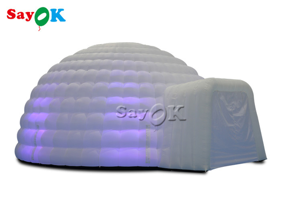 Düğün Etkinlikleri İçin Led Işıklı Beyaz Şişme Iglo Dome Çadır