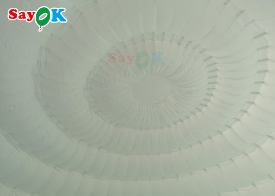 Açık hava şişme çadırı 6x5x3.2m LED ışıkları olan saf beyaz şişme kubbesi çadırı