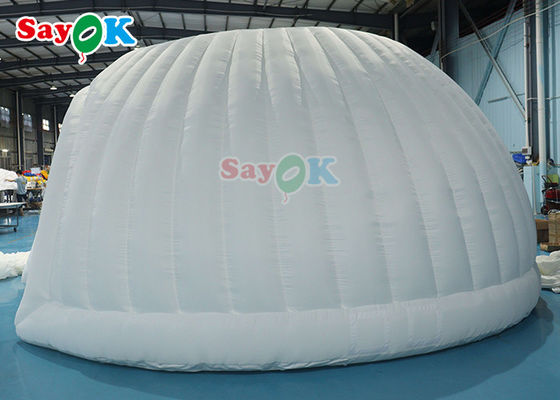 Dış PVC Oxford Şişme Aile Çadırı Panorama Kubbe Beyaz Düğün Şişme Çadırı