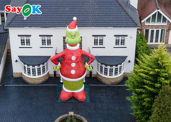 Şişme Karakter Balonları Reklam Şişme Grinch 9m 30ft Büyük Noel Baba Noel Dekorasyonları Karikatür