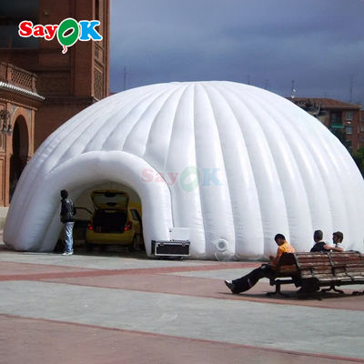 8m 26ft dayanıklı Oxford kumaş büyük şişilebilir igloo kubbe çadırı hava üfleyicisi ile