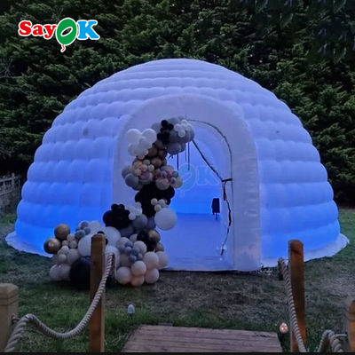 8m 26ft dayanıklı Oxford kumaş büyük şişilebilir igloo kubbe çadırı hava üfleyicisi ile