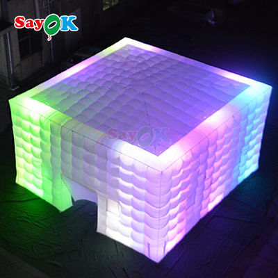 8m kare kamp çadırları LED 80 kişilik şişme çadır açık hava partisi etkinliği