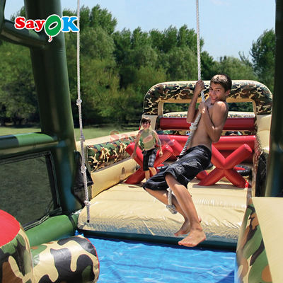 Ticari şişkin engeller kursu dışarıda şişkinler yetişkinler için dev şişkin engeller kursu