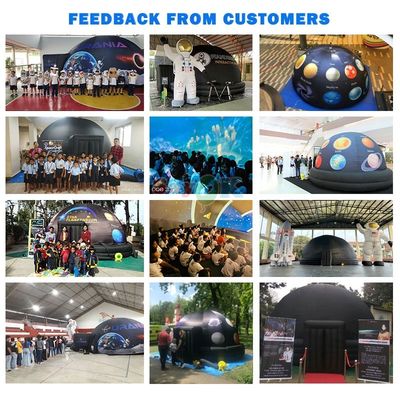 5m Diameter Portable Inflatable Planetarium Dome with Emergency Escape for School Education and Outdoor Events