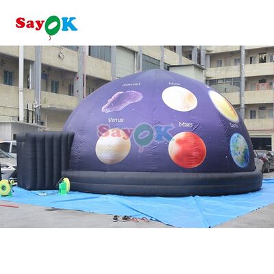 Sayok Ateş Etimalı % 100 Silahsızlık Okullar İçin Taşınabilir Şişme Planetarium Kubbe