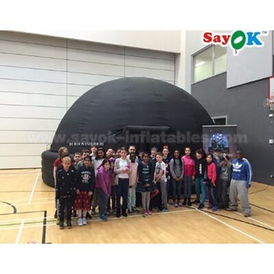 Sayok % 100 Karanlık 6m Siyah Planetarium Projeksiyon Kubbe 360 Derece Projeksiyon Planetarium Çadırı Satılık