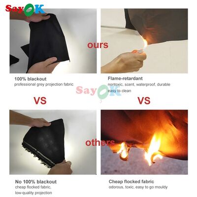 7m Şişme Hava Planetaryum Kubbe Şişme Projeksiyon Kubbe Çadırı Okul Astronomi