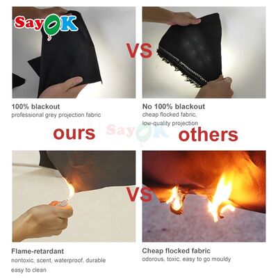 Okul için Yüksek Kaliteli Şişme Planetaryum Çadırı Şişme Astronomi Planetaryum Projeksiyon Kubbe Çadırı