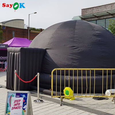 Sayok şişme Planetarium Projeksiyon Kubbe Çadırı Şişme Taşınabilir Planetarium Kubbe Çadırı