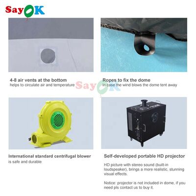 Sayok Okulu Astronomi şişme projeksiyon kubbe çadırı şişme projeksiyon planetarium çadırı planetarium kubbe