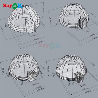 Sayok Okulu Astronomi şişme projeksiyon kubbe çadırı şişme projeksiyon planetarium çadırı planetarium kubbe
