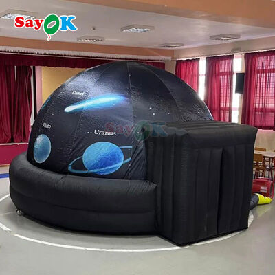 Okul için taşınabilir şişme Planetarium Kubbe Alev Geri Çadırı