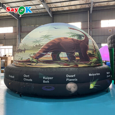 Portable Inflatable Planetarium Dome 5m Diameter School Education için % 100 Karartma ve Alev Geri Dayanıklı Kumaş