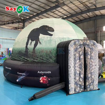 Portable Inflatable Planetarium Dome 5m Diameter School Education için % 100 Karartma ve Alev Geri Dayanıklı Kumaş