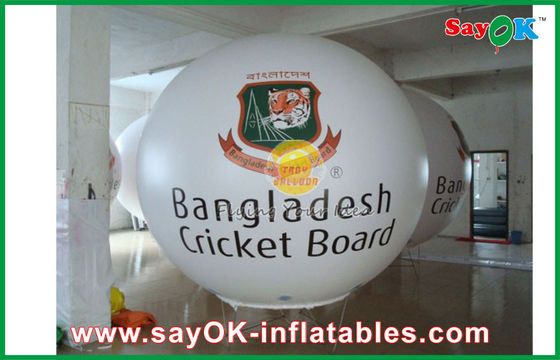 Açık Show Etkinliği için Beyaz PVC Reklam Helyum Balon 6M Şişme