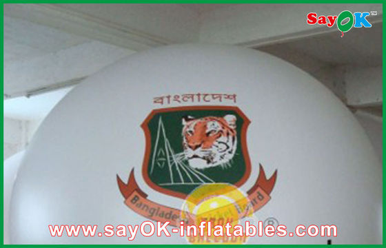 Açık Show Etkinliği için Beyaz PVC Reklam Helyum Balon 6M Şişme