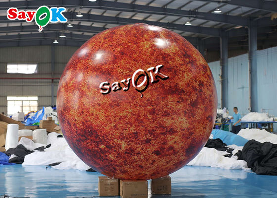 Konser Sahnesi Şişme Aydınlatma Dekorasyonu Parti Gecesi İçin Büyük Blow Up Burning Sun